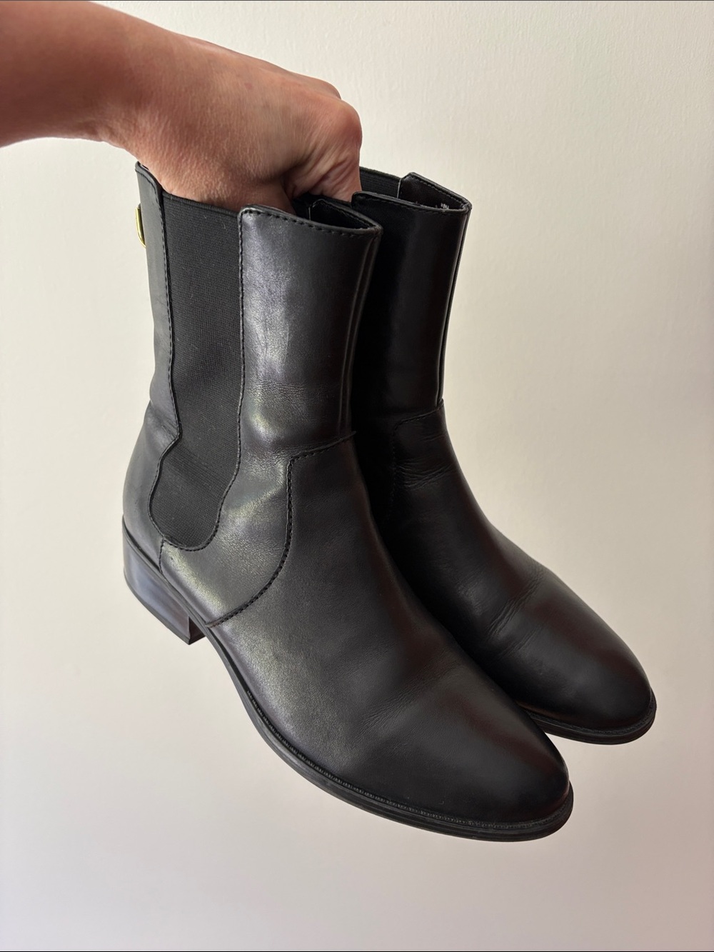 Lauren Ralph Lauren Mona Chelsea Boots Black Size 9